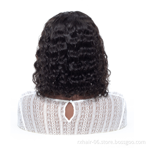 Wholesale Bob Wig Vendor Uboss 100% Malaysian Hair Wig 150% 180% Density 613 Bob Style 4*4 Closure Front Lace Wig Deep Wave